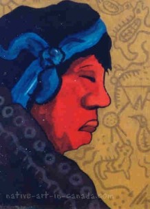 A painting by Nokomis entitled "Elder Shaman"